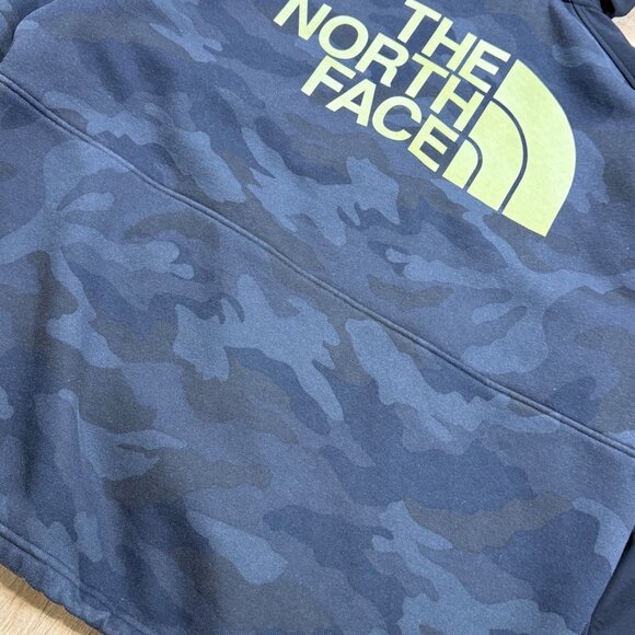 The North Face Graphic Collection Mens Pullover Half Zip Hoodie Black Camo Fleec - Picture 4 of 11
